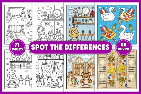 Download Spot the Differences Coloring Book - Coloring book Collection