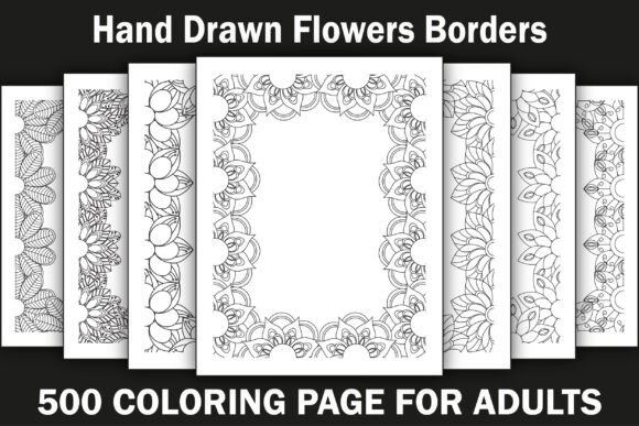 Download Hand Drawn Borders Bundle Coloring Book - Coloring book Collection