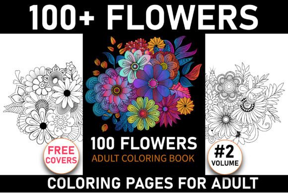 Download 100+ Flowers Adult Coloring Book - Coloring book Collection