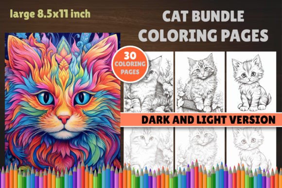 Download Cat Bundle Coloring Book - Coloring book Collection