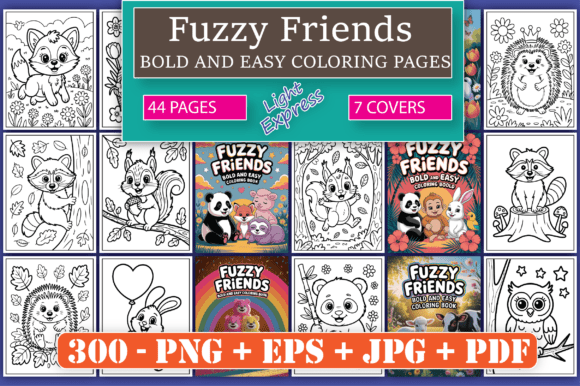 Download Fuzzy Friends Coloring Pages for Kids - Fuzzy friends coloring pages Collection