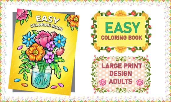 Download Bold and Easy Large Print Coloring Book - Coloring book Collection