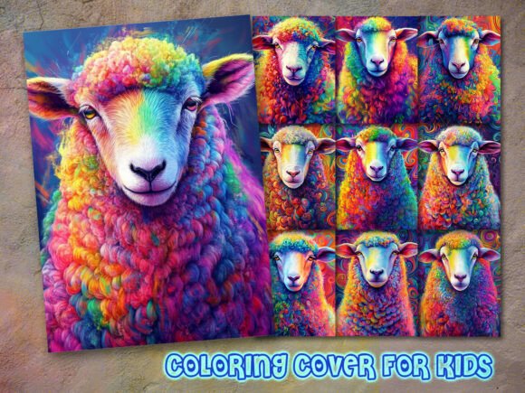 Download Sheep Coloring Book Cover Design - Coloring book Collection