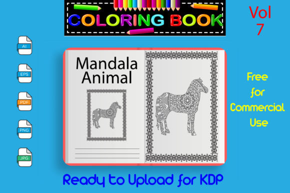 Download Mandala Animal - Coloring Book Pages KDP - Coloring book Collection