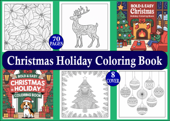 Download 70 Christmas Holiday Coloring Book - Coloring book Collection