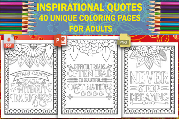 Download Inspirational Quotes Coloring Book Pages - Coloring book Collection