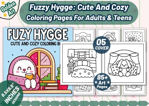 Download Fuzzy Hygge Cute and Cozy Coloring Pages - Cozy Collection