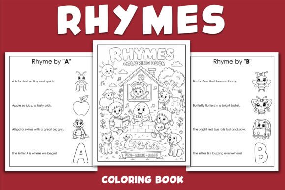 Download Rhymes Coloring Book for KDP - Coloring book Collection