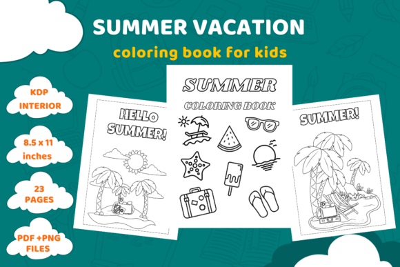 Download Summer Vacation Coloring Book for Kids - Coloring book Collection