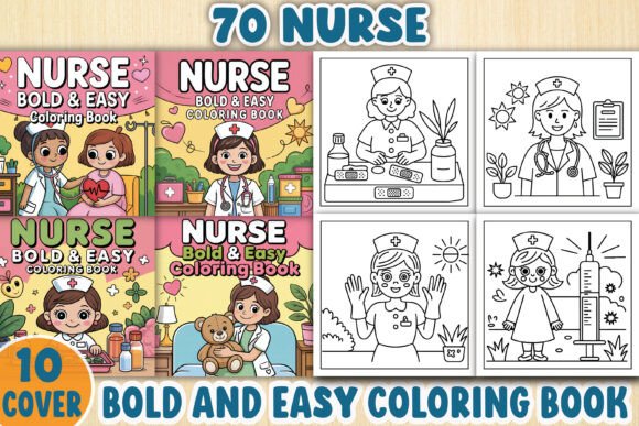 Download Nurse Bold and Easy Coloring Book Pages - Coloring book Collection