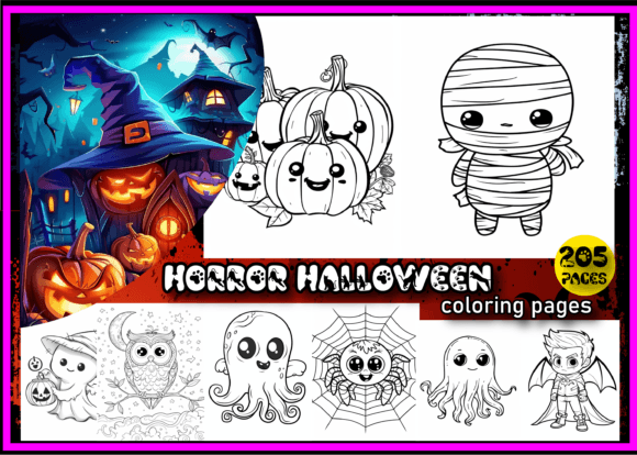 Download Horror Halloween Coloring Book for Kids - Coloring book Collection