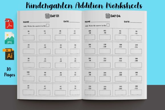 Download Kindergarten Addition Worksheets- KDP - Addition Collection