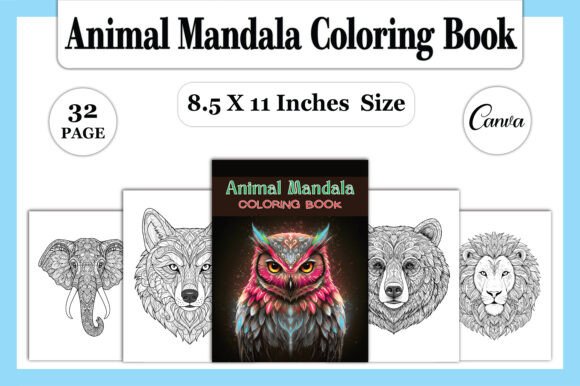 Download 🐾 Animal Mandala Coloring Book - Coloring book Collection