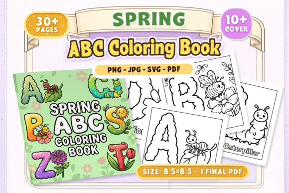 Download Spring ABC Coloring Book - Coloring book Collection