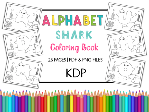 Download KDP Alphabet Shark Coloring Book - Coloring book Collection