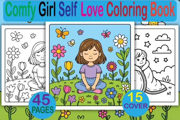 Download Comfy Girl Self Love Coloring Book - Coloring book Collection