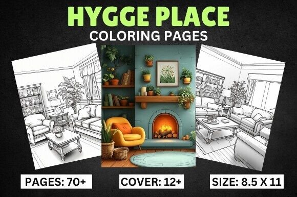 Download Bold and Easy Hygge Place Coloring Book - Coloring book Collection