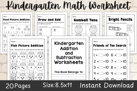 Download Kindergarten Addition and Subtraction - Addition Collection