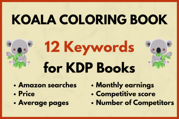 Download Koala Coloring Book KDP Keyword Research - Coloring book Collection