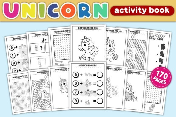 Download 170 Unicorn Coloring Book: for Kids - Coloring book Collection