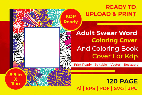 Download Abstract Coloring Book Cover 2 for Kdp - Coloring book Collection