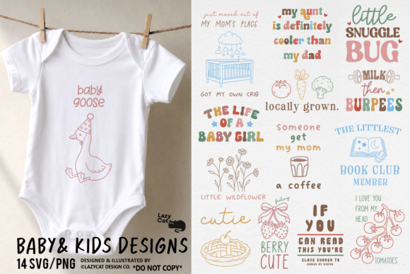 Download Baby &amp; Kids Funny Cute SVG PNG Bundle - Premium Bundle