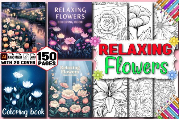 Download Relaxing Flowers Coloring Book for Adult - Coloring book Collection