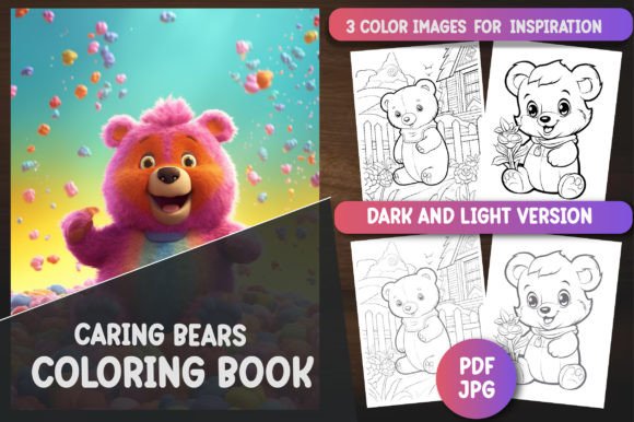 Download Caring Bears Coloring Book - Coloring book Collection