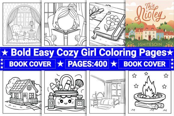 Download Bold Easy Cozy Girl Coloring Pages - Cozy Collection