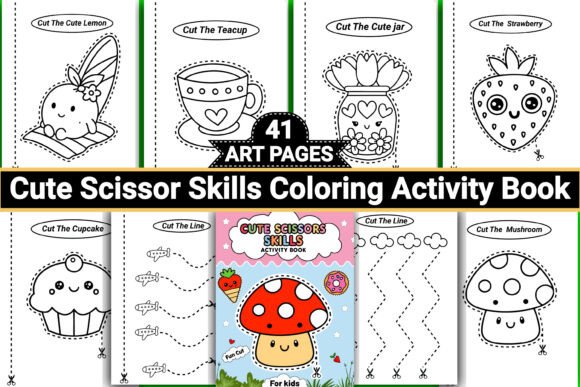 Download Cute Scissor Skills Coloring Book - Coloring book Collection