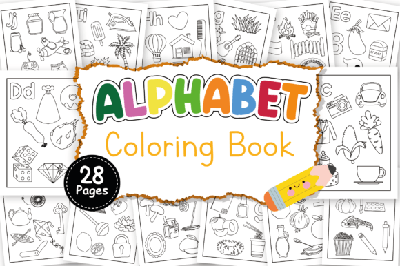 Download ABC Coloring Book for Kids - 28 Pages - Coloring book Collection