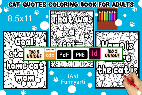 Download Cat Quotes Coloring Book for Adults - Coloring book Collection