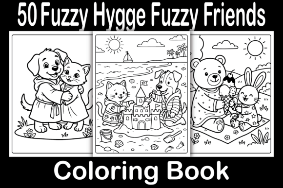 Download Fuzzy Hygge Fuzzy Friends Coloring Book - Coloring book Collection