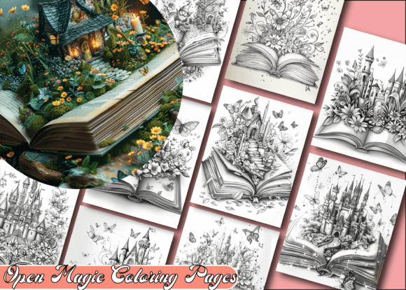 Download Open Magic Coloring Book for Adults - Coloring book Collection