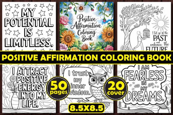Download Positive Affirmation Coloring Book - KDP - Coloring book Collection