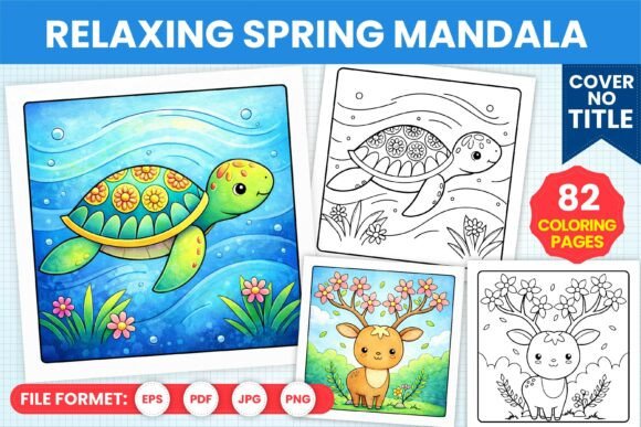 Download Relaxing Spring Mandala Coloring Book - Coloring book Collection