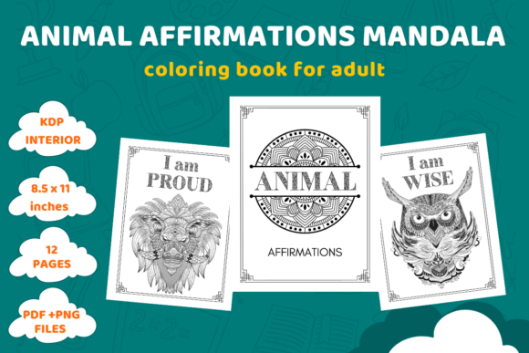 Download Animal Affirmations Coloring Book - Coloring book Collection