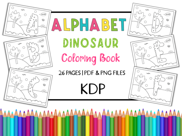 Download KDP Alphabet Dinosaur Coloring Book 2 - Coloring book Collection