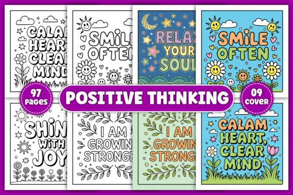 Download Positive Thinking Coloring Book - Coloring book Collection