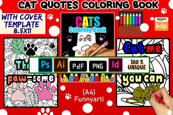 Download Cat Quotes Coloring Book for Kdp - Coloring book Collection