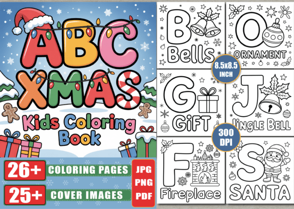 Download Christmas ABC Coloring Book for Kids - Coloring book Collection