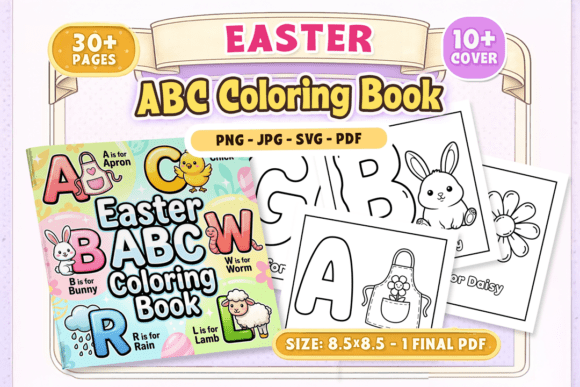 Download Easter ABC Coloring Book - Coloring book Collection