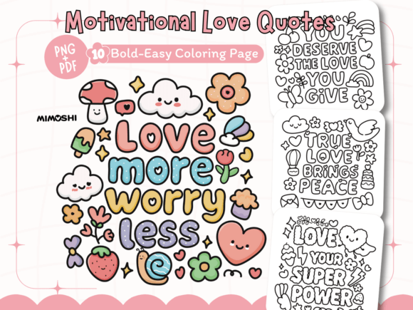 Download Motivational Love Quotes Coloring Book - Coloring book Collection