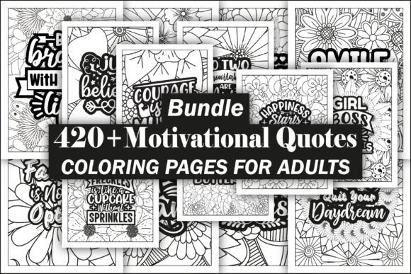 Download Motivational Quotes Coloring Book Bundle - Coloring book Collection