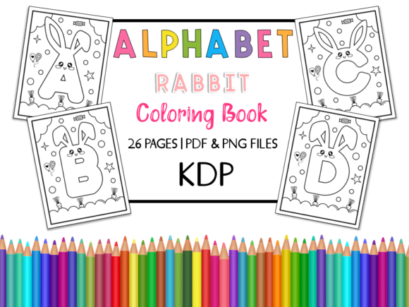 Download KDP Alphabet Rabbit Coloring Book - Coloring book Collection