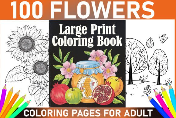 Download Bold and Easy Large Print Coloring Book - Coloring book Collection