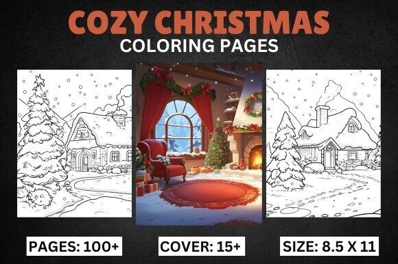Download Bold Easy Cozy Christmas Coloring Pages - Cozy Collection