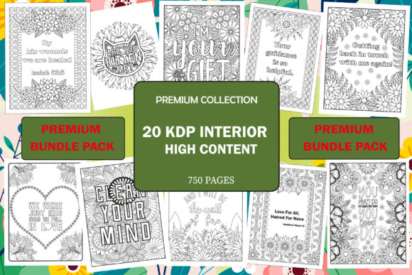 Download 20 Adult Coloring Book Pages Bundle -KDP - Coloring book Collection