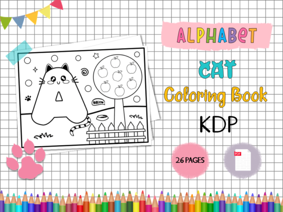 Download KDP Alphabet Cat Coloring Book for Kids - Coloring book Collection