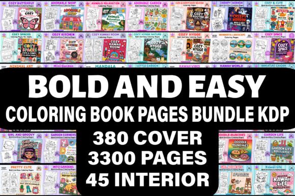 Download BOLD and EASY COLORING BOOK BUNDLE&nbsp; - Coloring book Collection